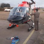 Inzittende Chileense marinehelikopter gewond na botsing met drone