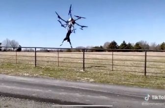 Stunt met landbouwdrone loopt verkeerd af