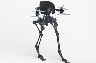 Robotdrone LEO kan niet alleen vliegen, maar ook lopen en skateboarden