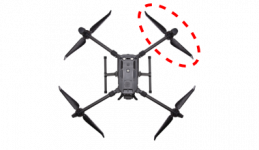 Onlinedronekopen 12 M300 RTK noodlanding met drie propellers