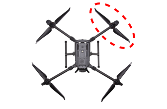 M300 RTK noodlanding met drie propellers