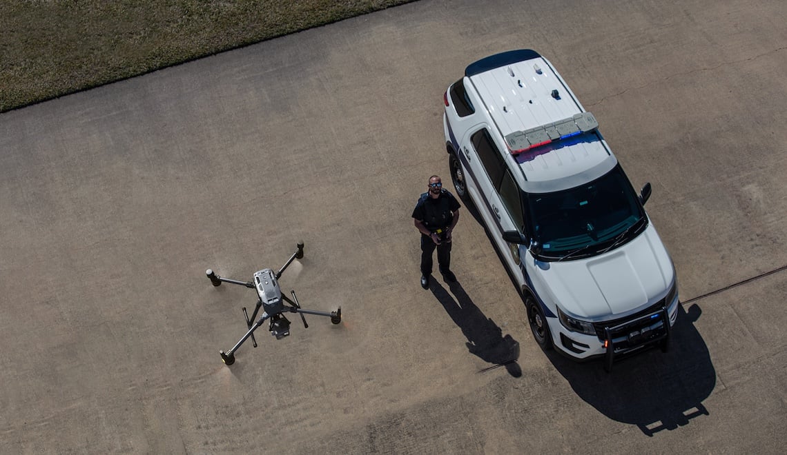 Hoe drones de rechtshandhaving helpen 6 Matrice 350 RTK luchtfoto