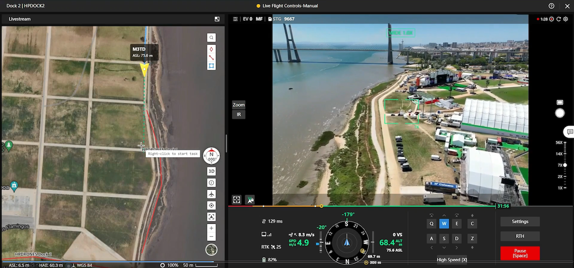 Live Flight-bediening