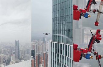 DJI test brandbestrijding met blusdrone op 300 meter hoogte