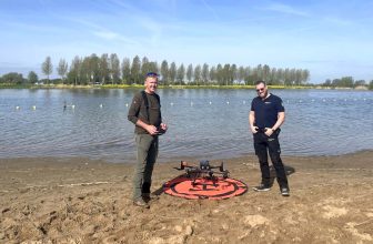 Drone met sonar controleert zwemplassen in regio Utrecht | Dronewatch